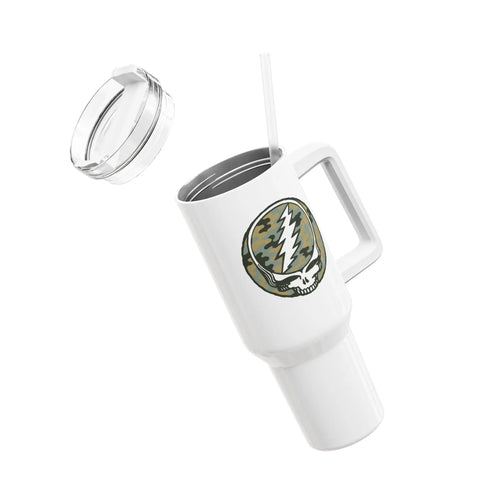 Grateful Dead - Camo Stealie "Fat Man" Tumbler,  Double Insulated 40oz Travel Mug - StealieShop
